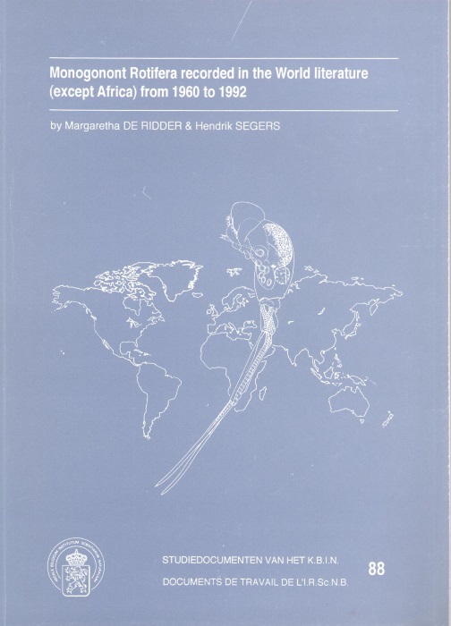 de Ridder, M.; Segers, H. - Monogonont Rotifera recorded in the World literature (except Africa) from 1960 to 1992