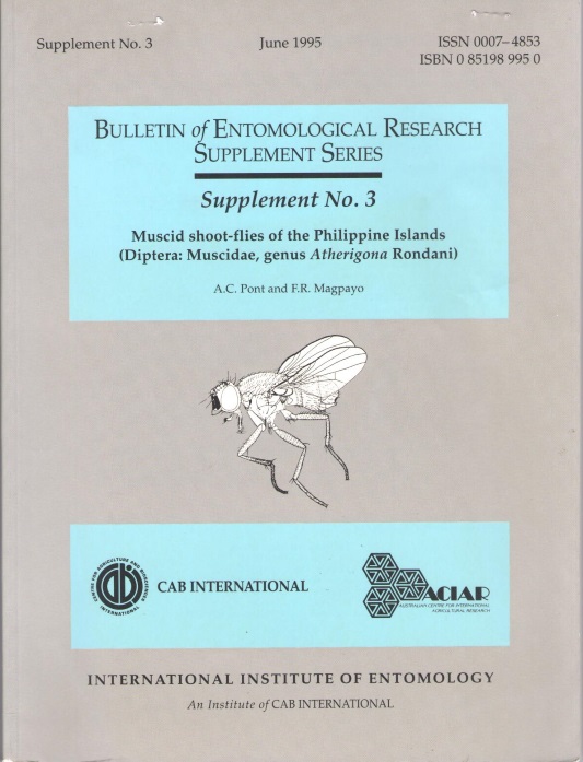 Pont, A.C.; Magpayo, F.R. - Muscid Shoot-flies of Philippine Islands (Diptera: Muscidae, genus Atherigona Rondani)