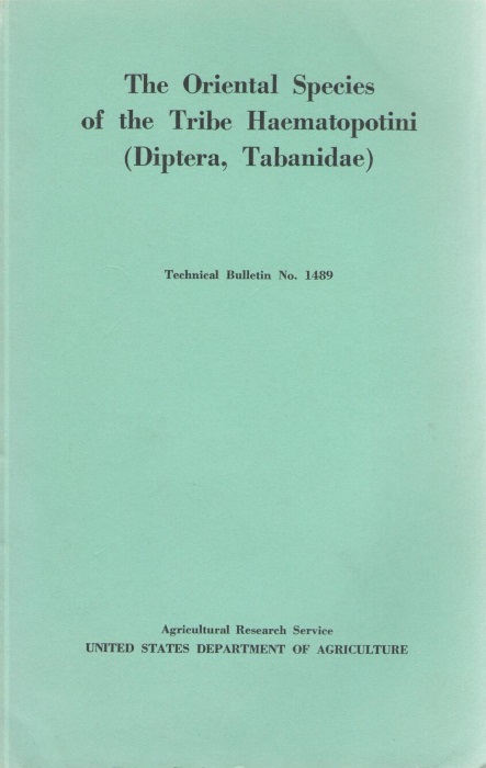 Stone, A.; Philip, C.B. - The Oriental Species of the Tribe Haematopotini (Diptera, Tabanidae)