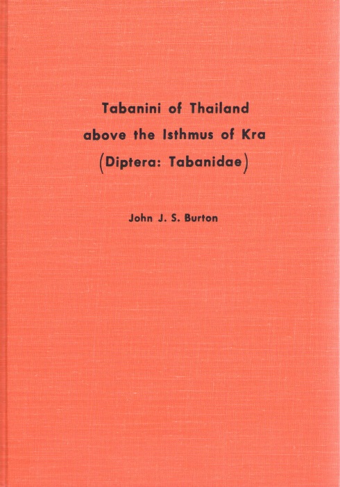 Burton, J.J.S. - Tabanini of Thailand above the Isthmus of Kra (Diptera: Tabanidae)