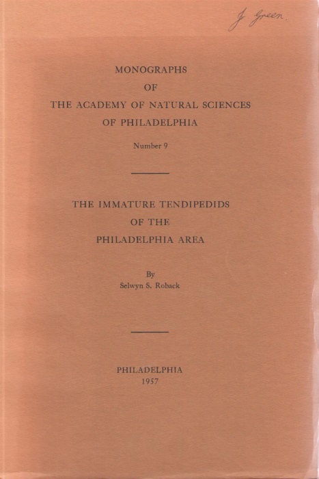 Roback, S.S. - The Immature Tendipedids of the Philadelphia Area (Diptera: Tendipedidae)
