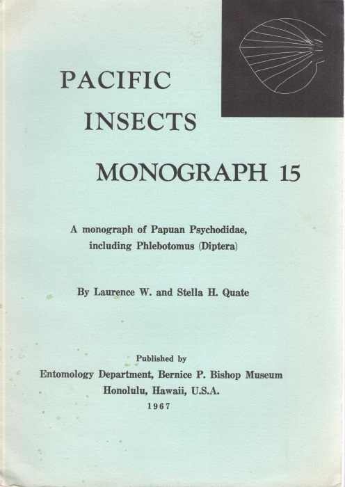 Quate, L.W.; Quate, S.H. - A Monograph of Papuan Psychodidae, including Phlebotomus (Diptera)