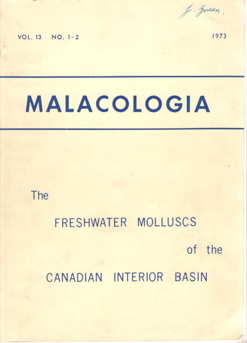 Clarke, A.H. - The Freshwater Molluscs of the Canadian Interior Basin