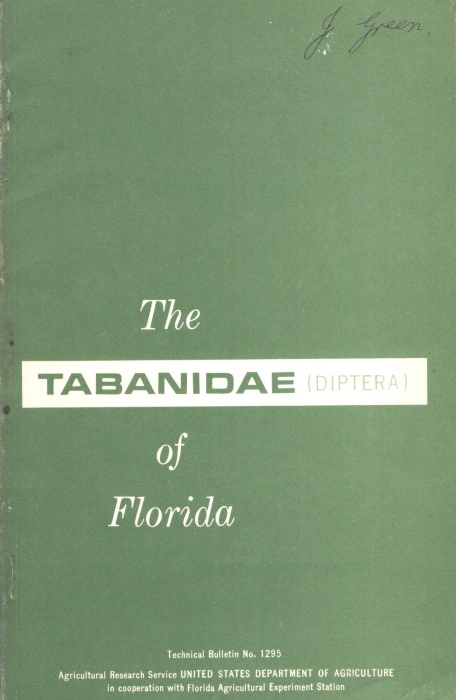 Jones, C.M.; Anthony, D.W. - The Tabanidae (Diptera) of Florida