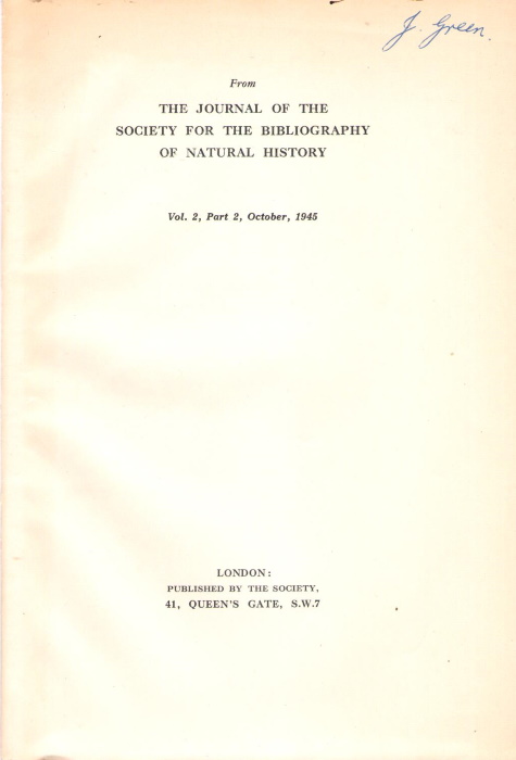Smart, J. - Bibliography of F.W. Edwards [1888-1940]