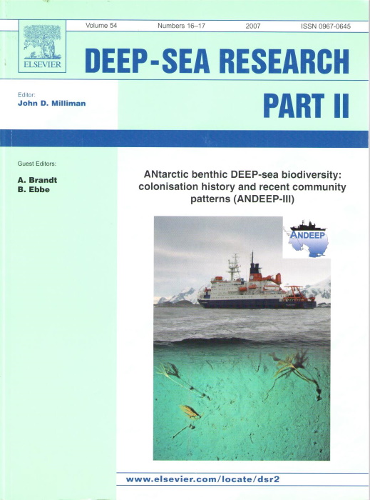 Brandt, A; Ebbe, B. - ANtarctic benthic DEEP-sea biodiversity: colonisation history and recent community patterns (ANDEEP III)