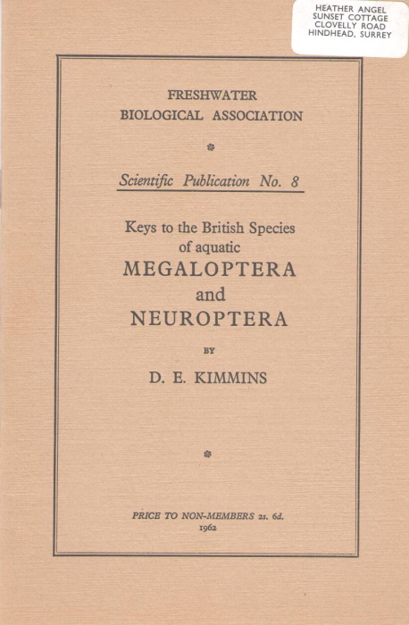 Kimmins, D.E. - Keys to the British Species of Aquatic Megaloptera and Neuroptera with ecological notes