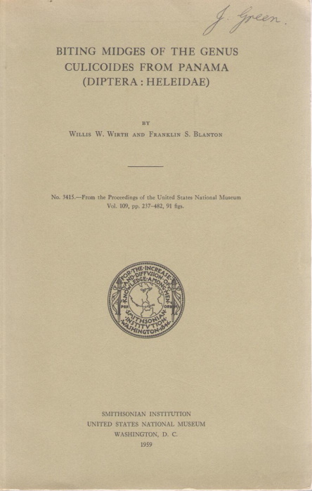 Wirth, W.W.; Blanton, F.S. - Biting Midges of the Genus Culicoides from Panama (Diptera:Heleidae)