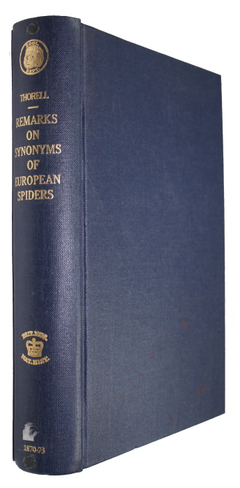 Thorell, T. - Remarks on Synonyms of European Spiders