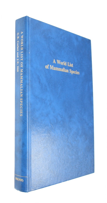 Corbet, G.B.; Hill, J.E. - A World List of Mammalian Species