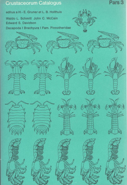 Schmitt, W.L.; McCain, J.C.; Davidson, E.S. - Crustaceorum Catalogus Pars 3. Decapoda I Brachyura I: Fam. Pinnotheridae