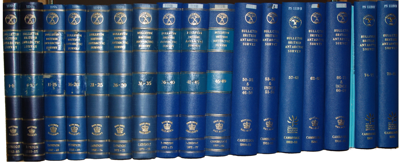  - British Antarctic Survey Bulletin. Nos 1-81