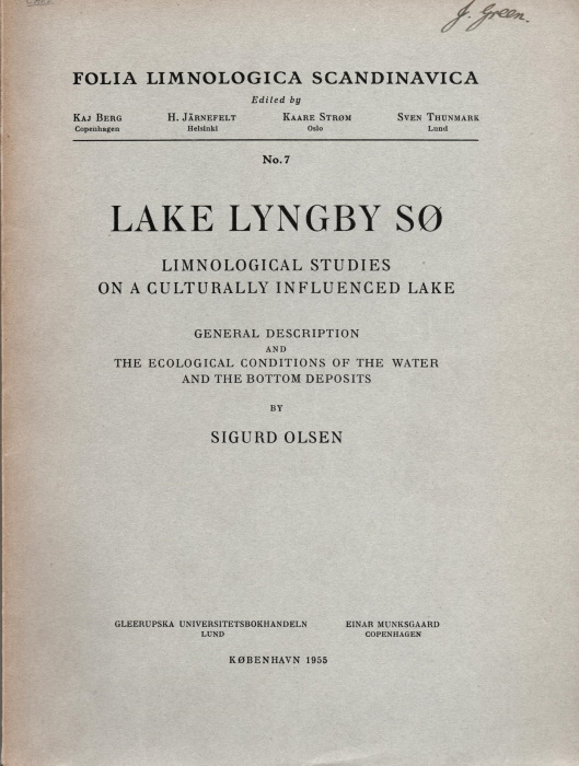 Olsen, S. - Lake Lyngby S: Limnological Studies on a culturally influenced Lake