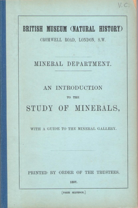 Fletcher, L. - An introduction to the study of minerals, with a guide to the mineral gallery