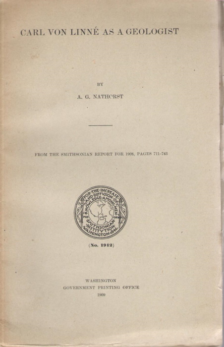 Nathorst, A.G. - Carl von Linn as a Geologist