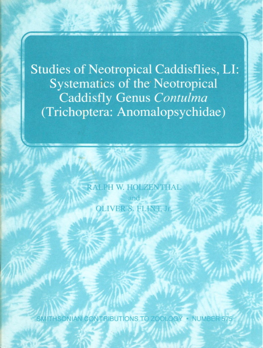 Flint, O.S.; Holzenthal, R.W. - Studies on Neotropical Caddisflies LI: systematics of the Neotropical Caddisfly genus Contulma (Trichoptera: Anomalopsychidae)