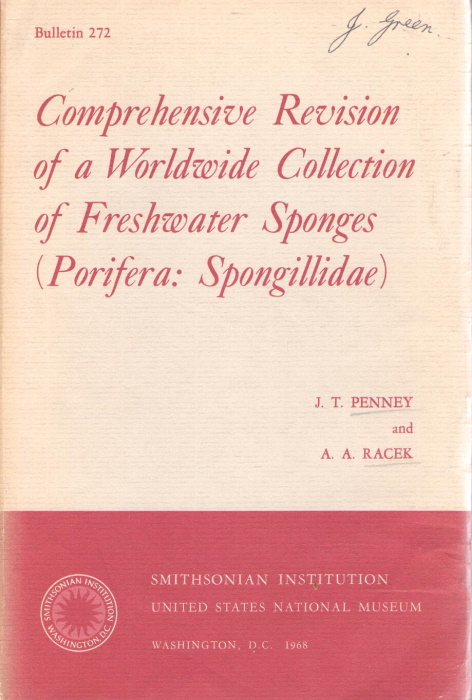 Penney, J.T.; Racek, A.A. - Comprehensive revision of a worldwide collection of Freshwater Sponges (Porifera: Spongillidae)