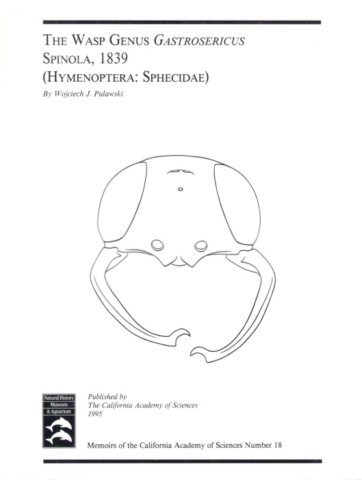 Pulawski, W.J. - The Wasp Genus <i>Gastrosericus</i> Spinola, 1839 (Hymenoptera: Sphecidae)