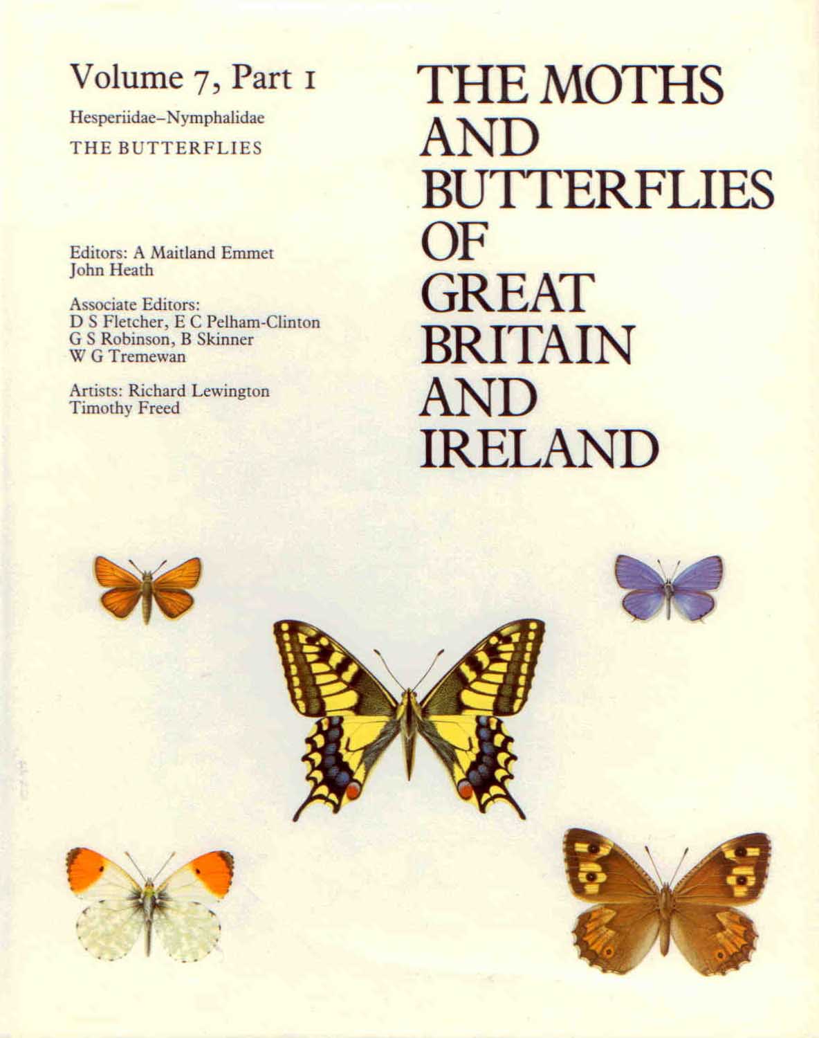 Emmet, A.M.; Heath, J. (Eds) - The Moths and Butterflies of Great Britain and Ireland. Volume 7, pt. 1: Hesperiidae - Nymphalidae (The Butterflies)