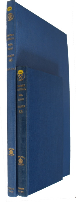 Talbot, H.W.B. - The geology and mineral resources of the North West, Central and Eastern Divisions Between long. 119 and 122 E, and lat. 22 and 28 S. (Bulletin of the Geological Survey of Western Australia No 83)