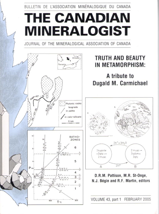 Pattison, D.R.M.; St-Onge, M.R.; Begin, N.J.; Martin, R.F. (Eds) - Truth and Beauty in Metamorphism: A tribute to Dugald M. Carmichael
