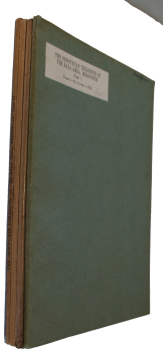 Whittington, H.B. - A Monograph of the Ordovician Trilobites of the Bala Area, Merioneth