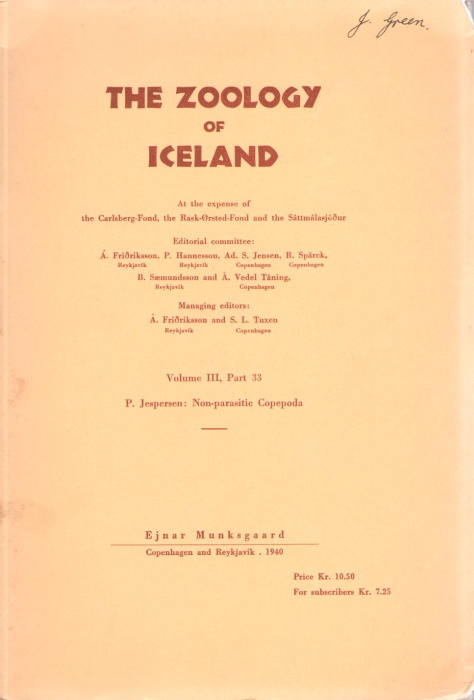 Jespersen, P. - Non-parasitic Copepoda