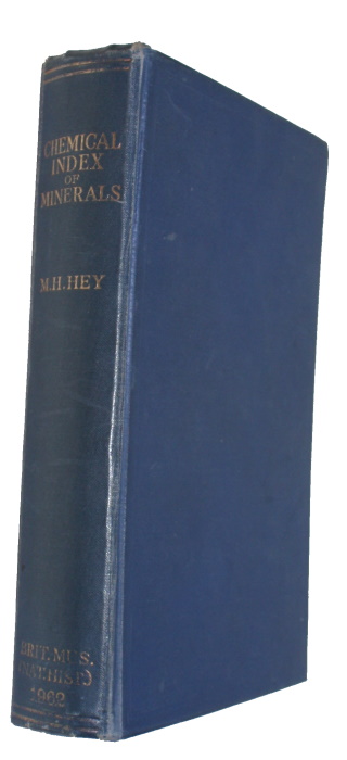 Hey, M.H. - An Index of Mineral Species and Varieties Arranged Chemically
