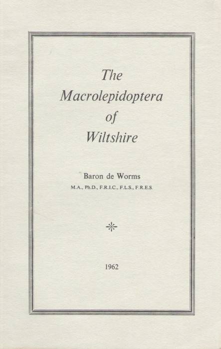Worms, C.G.M. de - The Macrolepidoptera of Wiltshire