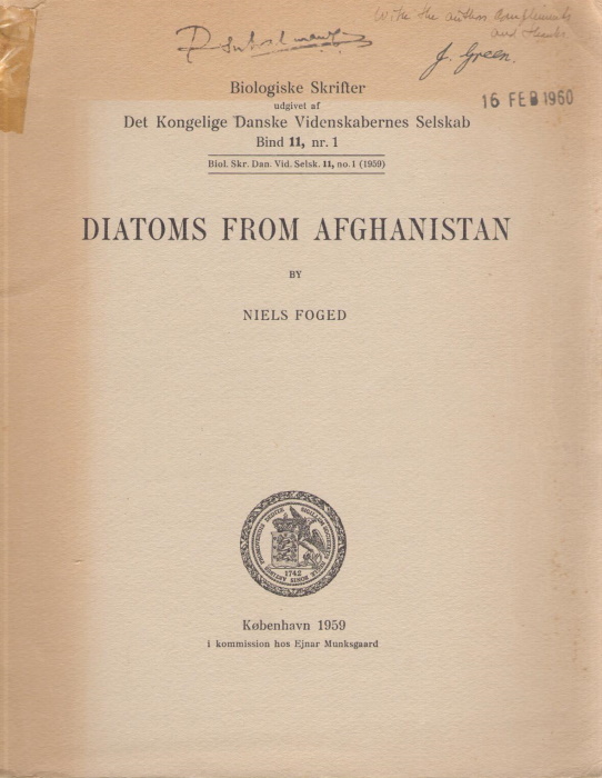Foged, N. - Diatoms from Afghanistan