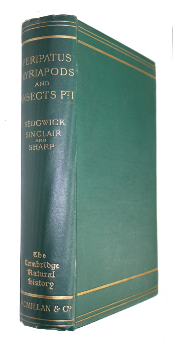 Sedgwick, A.; Sinclair, F.G.; Sharp, D. - The Cambridge Natural History. Vol. V: Peripatus, Myriapods, Insects Part I