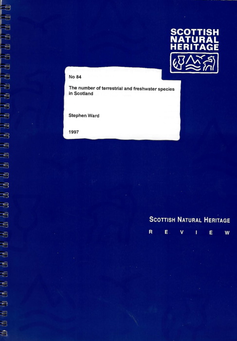 Ward, S.D. - The Number of Terrestrial and Freshwater Species in Scotland