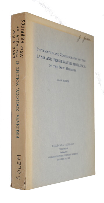Solem, A. - Systematics of the Land and Fresh-Water Mollusca of the New Hebrides