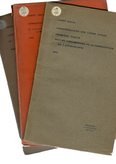 Janet, C. - Considrations sur l'etre vivant