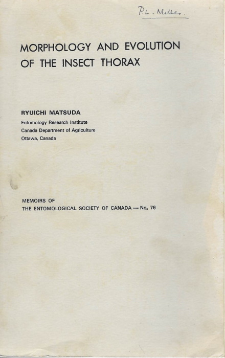 Matsuda, R. - Morphology and Evolution of the Insect Thorax