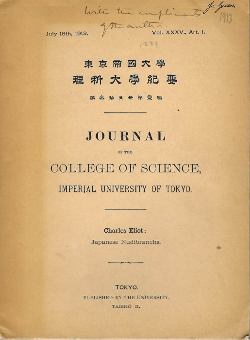 Eliot, C. - Japanese Nudibranchs