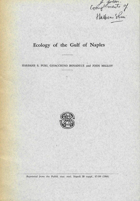 Puri, H.S.; Bonaduce, G.; Malloy, J. - Ecology of the Gulf of Naples