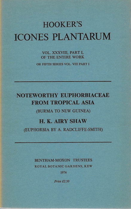 Airy Shaw, H.K. - Noteworthy Euphorbiaceae from tropical Asia (Burma to New Guinea)