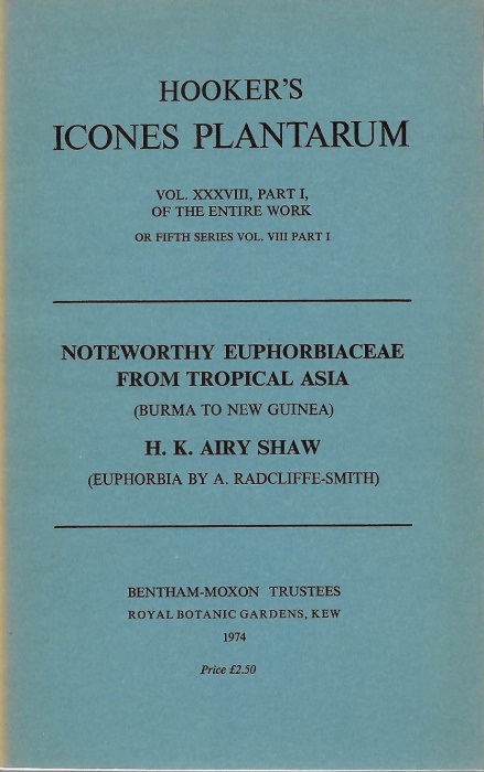 Airy Shaw, H.K. - Noteworthy Euphorbiaceae from tropical Asia (Burma to New Guinea)