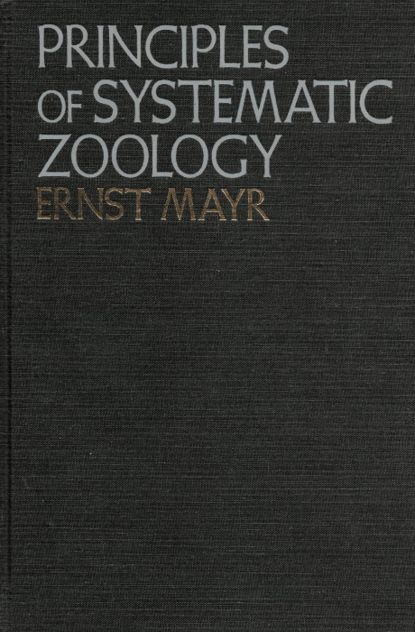 Mayr, E. - Principles of Systematic Zoology