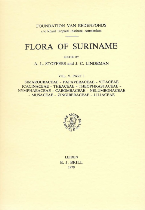 Stoffers, A.L.; Lindeman, J.C. (Eds) - Flora of Suriname 5(1): Simaroubaceae - Papaveraceae - Vitaceae - Icacinaceae - Vitaceae  - Icacinaceae - Theaceae 