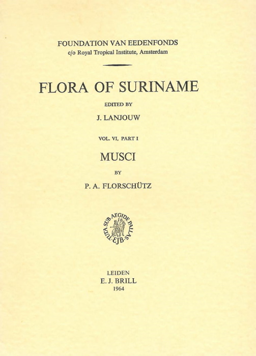 Florschtz, P.A. - Flora of Suriname 6(1): Musci