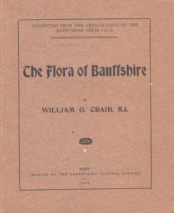 Craib, W.G. - The Flora of Banffshire