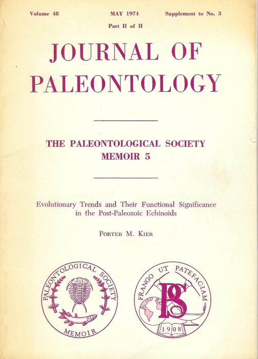 Kier, P.M. - Evolutionary Trends and Their Functional Significance in the Post-Paleozoic Echinoids