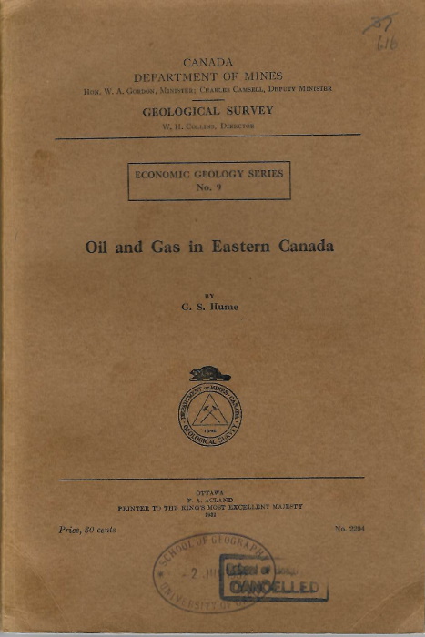 Hume, G.S. - Oil and Gas in Eastern Canada