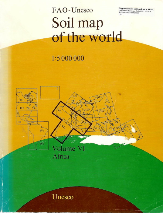 FAO - Soil Map of the World. 1 : 5 000 000. Vol. 6: Africa