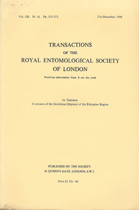Theodor, O. - A Revision of the Streblidae (Diptera) of the Ethiopian Region