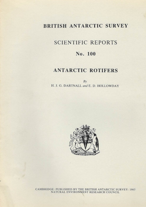 Dartnall, H.J.G.; Hollowday, E.D. - Antarctic Rotifers