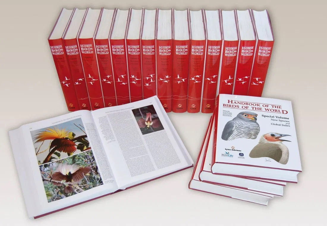 Del Hoyo, J.; Elliott, A.; Sargatal, J.; Christie, D.A. (Eds) - Handbook of the Birds of the World. Vol. 1-16 [and] Special Volume (Complete set)