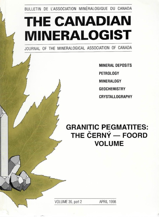  - Granitic Pegmatites: The Cerny-Foord Volume